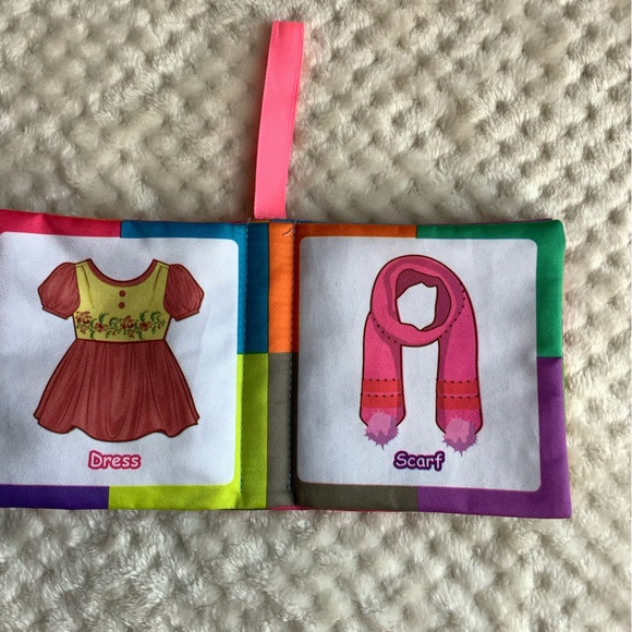 Soft Infant Crinkle Book Wearing Learning Sensory Toy - Picture 2 of 3